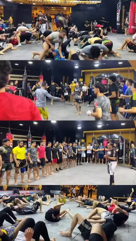 Packed mat. Non-stop rounds. BJJ Open Mat Seminar with Coach Belal Salah. This energy is different. 🔥