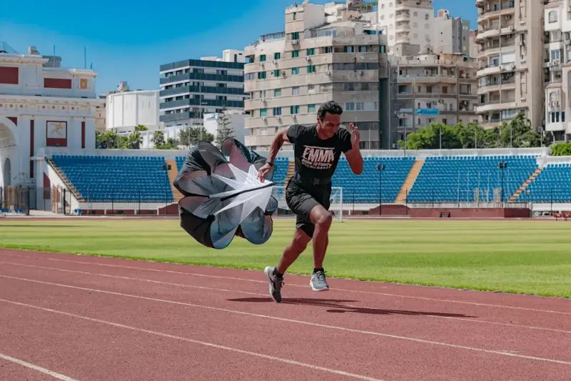 جري بمظلة مقاومة